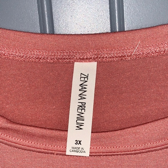 Plus Size Short Sleeve Shirt with Button Detail - Picture 2 of 3